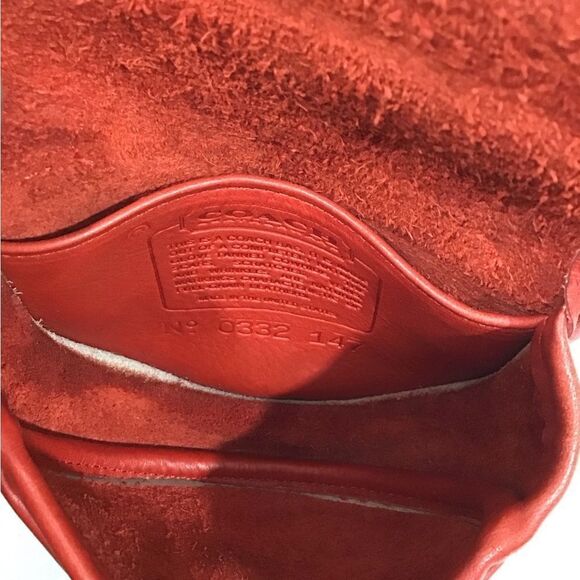Coach Vintage Red Mini Crossbody Belt Bag Style #9826 - Picture 9 of 13